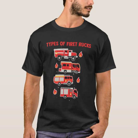 Feuerwehrwagen Service Feuerwehrhelden T-Shirt (Vorderseite)