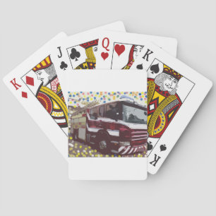 Feuerwehrwagen Spielkarten
