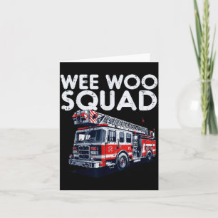 Feuerwehrwagen Wee Woo Squad Feuerwehrmann Männer  Karte