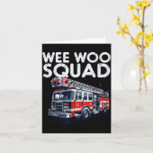 Feuerwehrwagen Wee Woo Squad Feuerwehrmann Männer Karte (Gelbe Blume)
