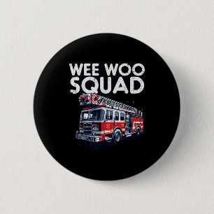 Feuerwehrwagen Wee Woo Squad Feuerwehrmänner Männe Button