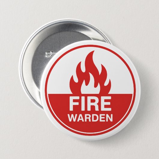 Feuerwehrwart Button (Vorne & Hinten)