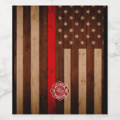 Feuerwehrweinetiketten Weinetikett (Einzelnes Label)