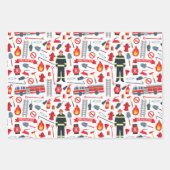 Feuerwehrwerkzeuge Geschenkpapier Set (Vorderseite 2)