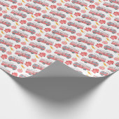 Feuerwehrwrapper Geschenkpapier (Ecke)
