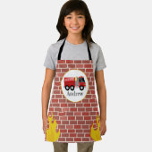 Feuerwehrziegel Muster Feuerwehrkids Schürze (Insitu)