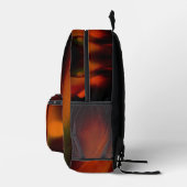 Feuerwelle Bedruckter Rucksack (Rechts)