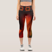 Feuerwelle Capri Leggings (Vorderseite)