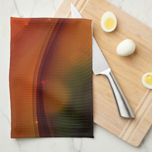 Feuerwelle Küchentuch (Viertel Falte)