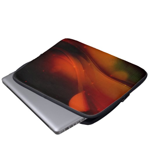 Feuerwelle Laptopschutzhülle (Vorne Knopf)