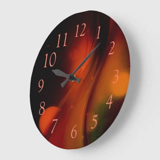 Feuerwelle Quadratische Wanduhr (Winkel)