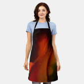 Feuerwelle Schürze (Getragen)
