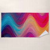 Feuerwellen Strandtuch (Vorderseite)