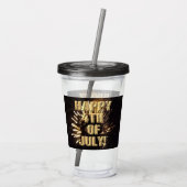 Feuerwerk 10. 4. Juli Acryltumbler Acryltrinkbecher (Rückseite)