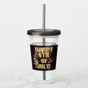 Feuerwerk 10. 4. Juli Acryltumbler Acryltrinkbecher