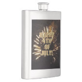 Feuerwerk 10 4. Juli Edelstahlkolben Flachmann (Rechts)