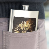 Feuerwerk 10 4. Juli Edelstahlkolben Flachmann (Beispiel)