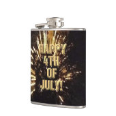 Feuerwerk 10 4. Juli umhüllte Flasche Flachmann (Links)