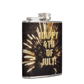 Feuerwerk 10 4. Juli umhüllte Flasche Flachmann (Rechts)