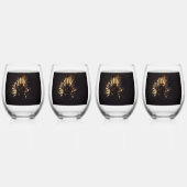 Feuerwerk 10 4. Juli Weingläser Set von 4 Weinglas Ohne Stiel (Hinten)