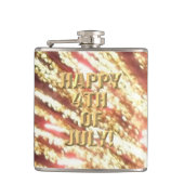 Feuerwerk 11 4. Juli umhüllter Kolben Flachmann (Vorderseite)