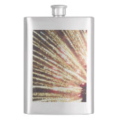 Feuerwerk 11 Messkolben aus rostfreiem Stahl Flachmann (Vorderseite)