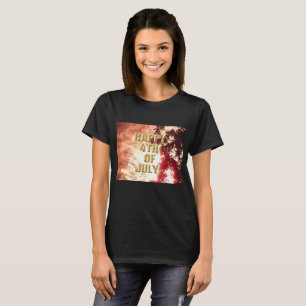 Feuerwerk 12 4. Juli Frauen schwarzes Shirt