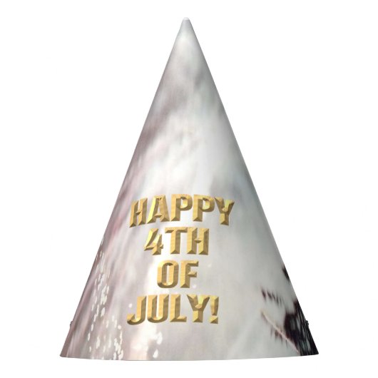 Feuerwerk 14 4. Juli Party Hut Partyhütchen (Vorderseite)