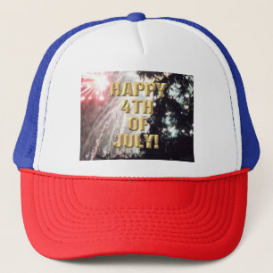 Feuerwerk 14 4. Juli rot-blauer LKW Hut Truckerkappe