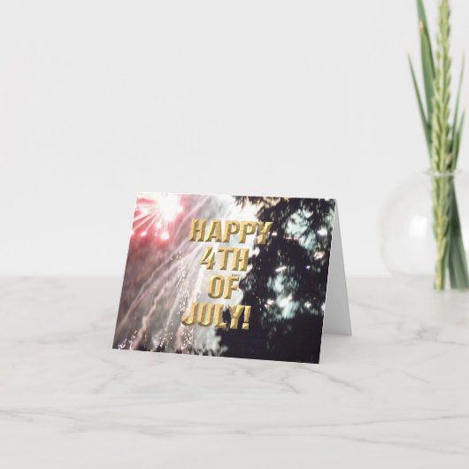 Feuerwerk 14. Juli Karte (Vorderseite)