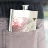 Feuerwerk 14 Messkolben aus rostfreiem Stahl Flachmann (Beispiel)