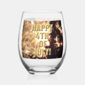Feuerwerk 15 4. Juli Weinglas Weinglas Ohne Stiel (Vorderseite)