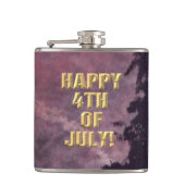 Feuerwerk 16 4. Juli umhüllter Kolben Flachmann (Vorderseite)