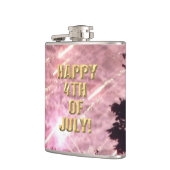 Feuerwerk 17 4. Juli umhüllter Kolben Flachmann (Links)