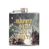 Feuerwerk 18 4. Juli umhüllter Kolben Flachmann (Vorderseite)