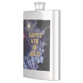 Feuerwerk 1 4. Juli Edelstahlkolben Flachmann (Links)