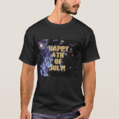 Feuerwerk 1 4. Juli Männer schwarzes Shirt (Vorderseite)