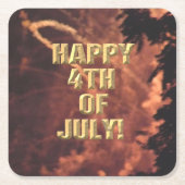 Feuerwerk 20 4. Juli Papier Untersetzer (Vorderseite)