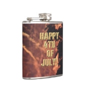 Feuerwerk 20 4. Juli umhüllte Flasche Flachmann (Rechts)