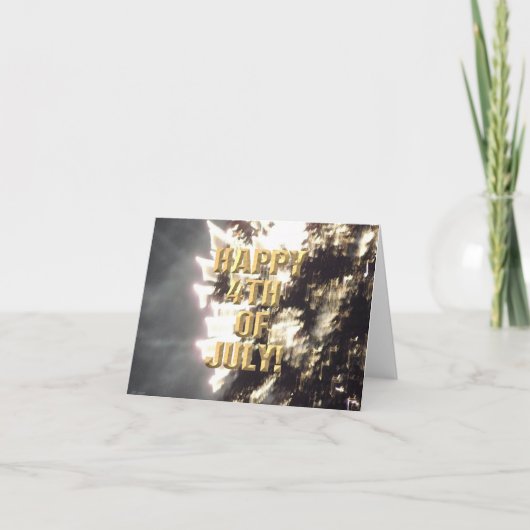 Feuerwerk 2 4. Juli Karte (Vorderseite)