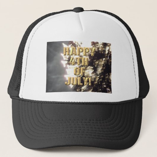 Feuerwerk 2 4. Juli LKW-Hut Truckerkappe (Vorderseite)