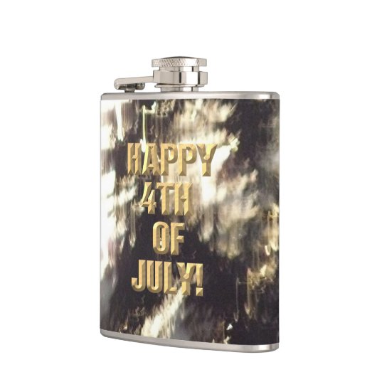 Feuerwerk 2 4. Juli umhüllter Kolben Flachmann (Links)