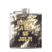 Feuerwerk 2 4. Juli umhüllter Kolben Flachmann (Vorderseite)