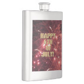 Feuerwerk 3 4. Juli Edelstahlkolben Flachmann (Rechts)