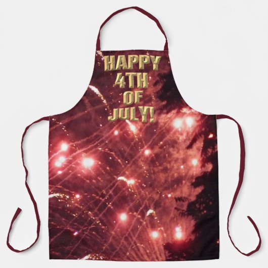 Feuerwerk 3 4. Juli Koch Schürze (Vorderseite)