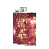 Feuerwerk 3 4. Juli umhüllter Kolben Flachmann (Links)