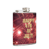 Feuerwerk 3 4. Juli umhüllter Kolben Flachmann (Rechts)