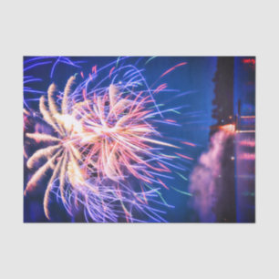 Feuerwerk 4. Juli Blau Unabhängigkeitstag Seidenpapier