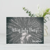 Feuerwerk 4. Juli Einladung (Stehend Vorderseite)