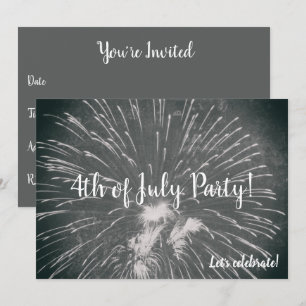 Feuerwerk 4. Juli Einladung